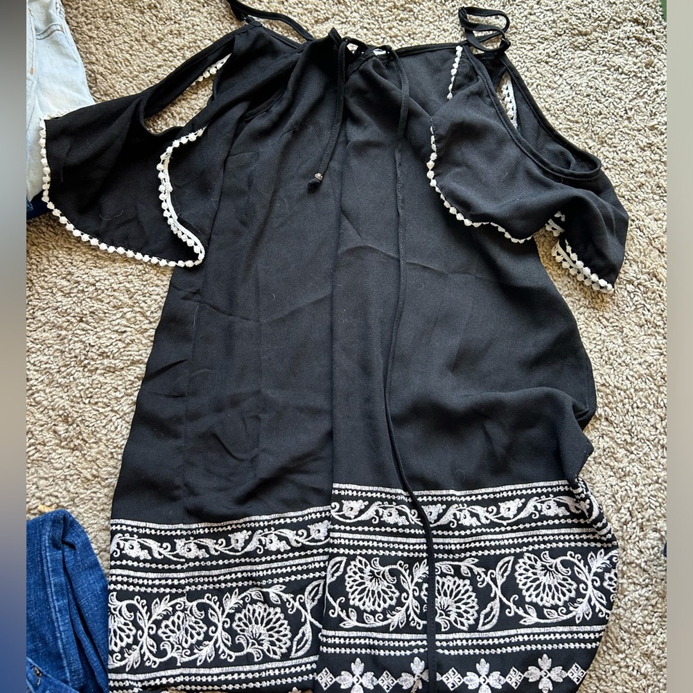 Boutique black spaghetti strap dress